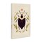 Stupell Industries Black Beetle with Leaves Canvas Design by Hannah Moren